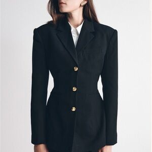 Meshki Black Blazer with Gold Accents. New with Tags.